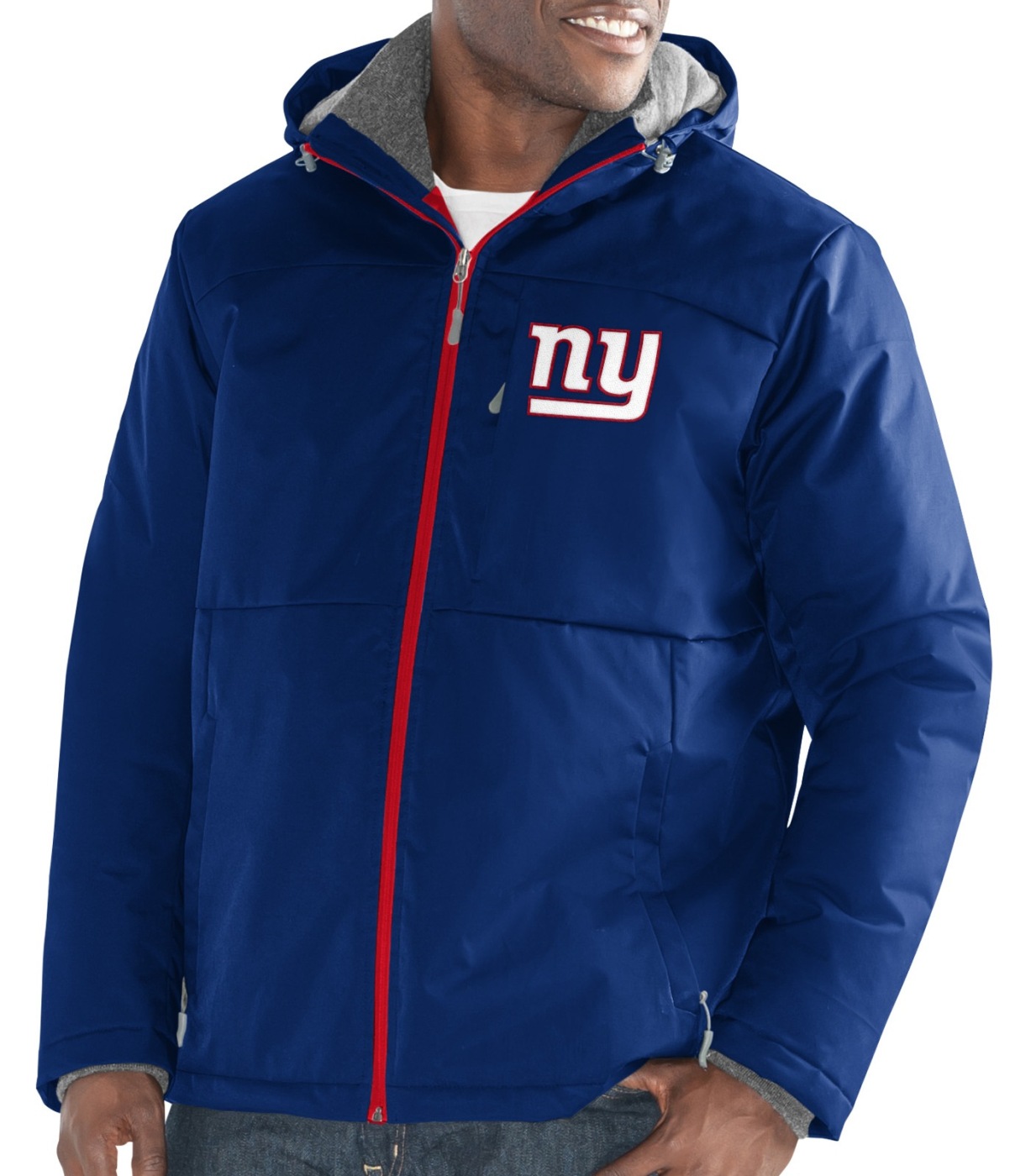 New York Giants Men's NFL G-III "Points" Full Zip Polyfill Dobby Jacket by G-III Sports