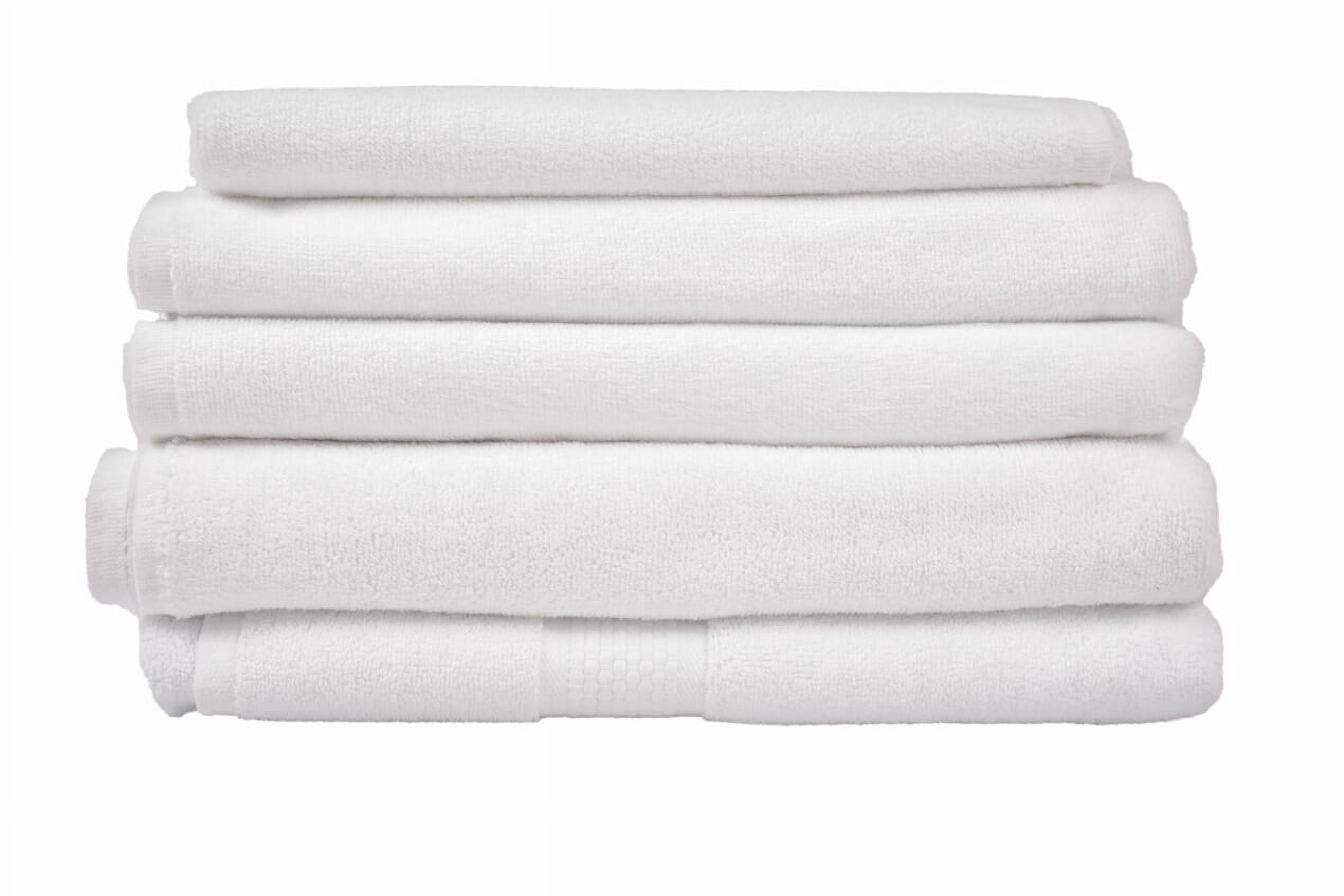 100% Turkish Cotton Luxury Hotel Spa Gym Hand Towel (10 Pack, White)