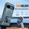 thumbnail image 2 of KOMI for Google Pixel 9A Case with [2 Pack] HD Screen Protector + Slide Camera Cover, 360° Rotation Ring Kickstand [Military Grade] Shockproof Protective Phone Cover for Pixel 9A Light Blue, 2 of 5