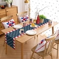thumbnail image 6 of St Patrick''s Day Dining Table Runner, Spring Shamrock Clover Leaves Dresser Scarves Black White Plaid Farmhouse Coffe Table Runners ​Linen Burlap for Kitchen Decor, 6 of 6