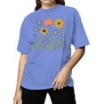 thumbnail image 2 of Aesthetic Floral Graphic Women's T-shirt, 2 of 3