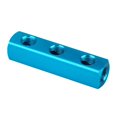 Aluminum Air Hose Inline Manifold Block Splitter G1/4 Threaded Manifold ...