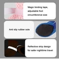 thumbnail image 4 of Breathable Mesh Dog Boots, Reflective Nonslip Pet Shoes with Soft Sole, Outdoor Protective Booties for Small Medium Large Dogs & Cats, Set of 4, 14x13x1 cm, Orange, 4 of 9