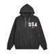 thumbnail image 3 of MHFRRA Sudadera con Capucha y Media Cremallera Estampada, Ligera, Informal, con Bolsillo Frontal Tipo Cangurera para Mayor Comodidad Diaria Negro, 3 of 3