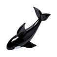 thumbnail image 1 of bedienty Animal Table Display Cute Glass Whale Sculpture For Office Centerpiece Smooth In Touch Desktop Statue Style C, 1 of 6