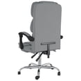 thumbnail image 4 of Silla VidaXL, escritorio reclinable con ruedas, giratoria de 360°, gris claro, 4 of 8