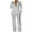 White, variant on Women's Sequined Fashion Suit Set One Button 2 Piece Wedding Tuxedos Blazer Pants Prom Party Outfit