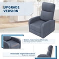 thumbnail image 5 of EuKer Recliner Chair for Adults, Overstuff Chair with High Backrest and Retractable Footrest, Gray, 5 of 7