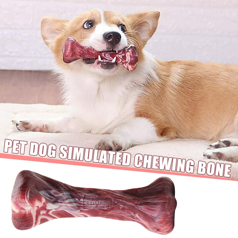 Dog Chew Toys for Aggressive Chewers Indestructible Dog Toys,Real Bacon  Flavored,Tough Dog Bone Chew Toy Durable Dog Toys, Best Extreme Chew Toys  to Keep Them Busy