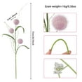 thumbnail image 3 of Under $3 Artificial Dandelion Ball Bouquet 3-Fruit Dandelion Ball For Living Room Vase Filler,Pvc Purple (1Pc), 3 of 5