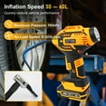 thumbnail image 5 of CATGOOD 36V Air Pump for Car Tires with Digital Display, Cordless Air Inflator with 12V Car Adapter for Motorcycle, Bicycle Tires, and Balls，Yellow, 5 of 6