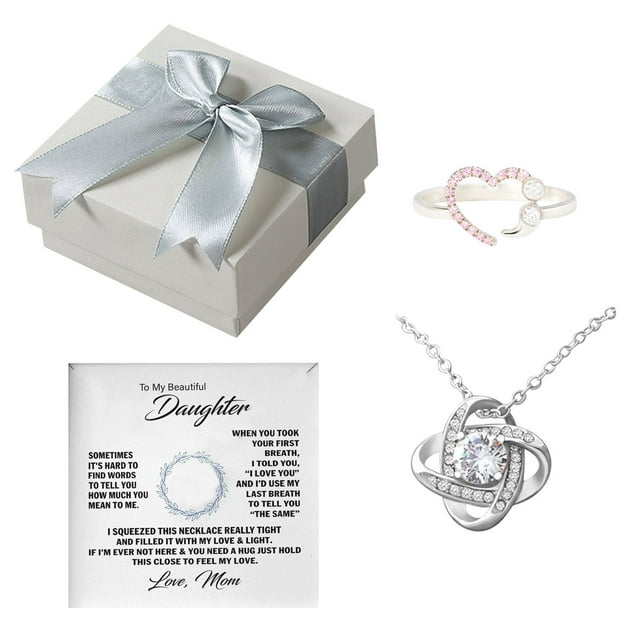 LSLJS Necklace, Elegant Full Rhinestone Alloy Jewelry Daily Accessories Personalized Gift, Gifts for Mom Wife Girlfriend on Anniversary Mothers Day Valentines Day Christmas Birthday Gifts