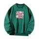 thumbnail image 5 of Sudadera para mujer, ropa de calle, sin capucha, ropa deportiva, sudadera de manga larga con cuello redondo, Tops para ir de compras, viajar, caminar S Yinane sudadera casual, 5 of 8