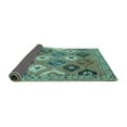 thumbnail image 2 of Ahgly Company Indoor Round Persian Turquoise Blue Traditional Area Rugs, 7' Round, 2 of 4