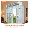 thumbnail image 2 of 36" Indoor Air Curtain Super Power 2 Speeds 1200CFM, Wall Mounted Air Curtains for Doors, Indoor Over Door Fan with Heavy Duty Limit , Easy-Install 110V Unheated, 2 of 7