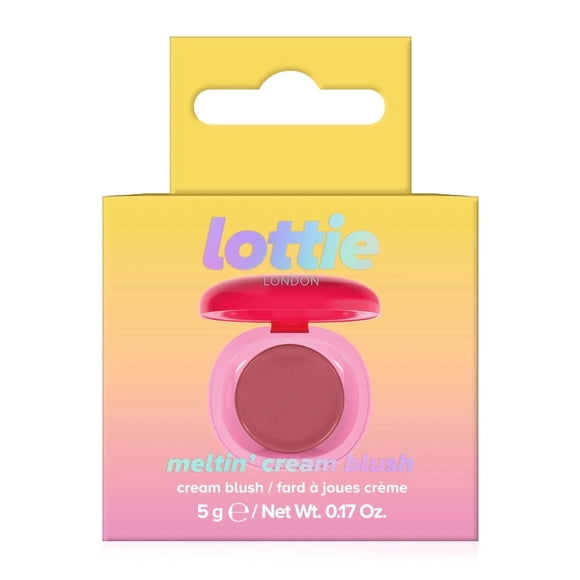 Lottie London - Fard à Joues Crème Fondant - Teinte pour les Joues Ultra Translucide et Crémeuse - Mauve Atténué