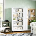 thumbnail image 2 of Letaya Metal Garage Storage Cabinets with Lock Door and Adjustable Shelves, Steel Tool Cabinets for Home,Office,Warehouse Organisieren (White, 75" H), 2 of 8