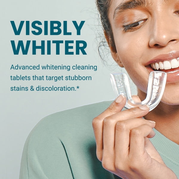 M3 Naturals Retainer Cleaner Overnight + Whitening, Mint, 120 Count photo 5
