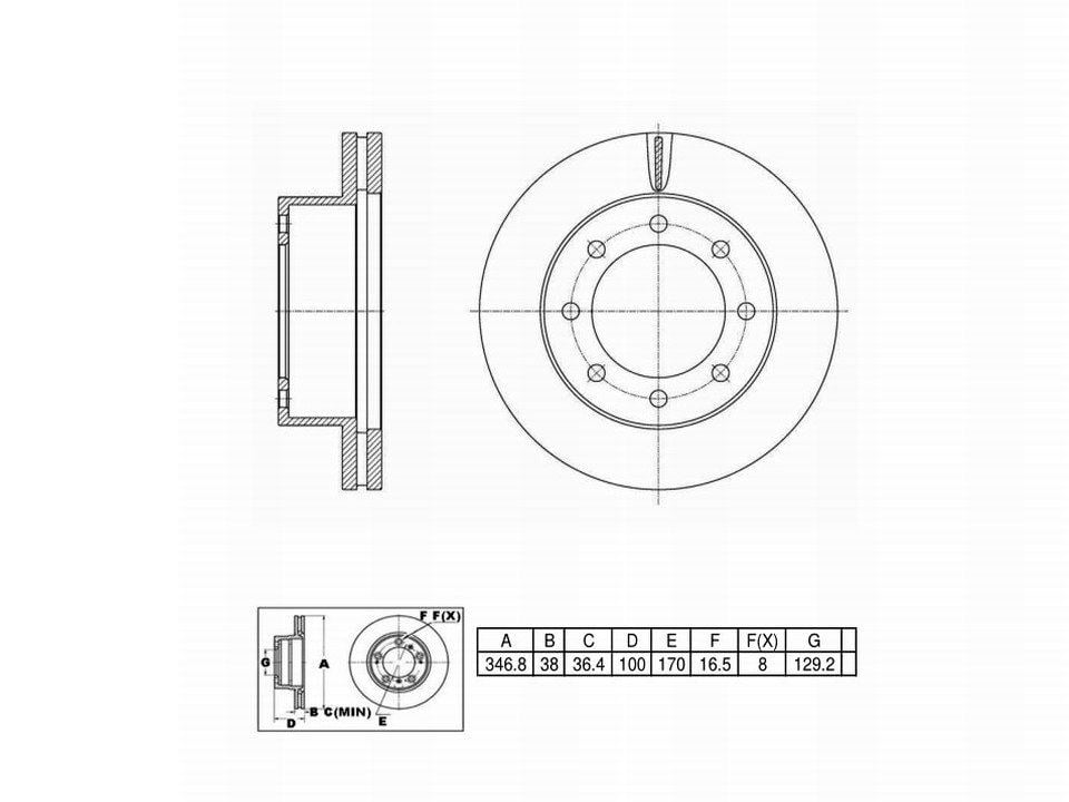 Winstop Brake Rotor, Front WS245780, Ford F-350 Super Duty 2012-2005