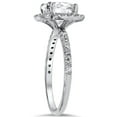 thumbnail image 3 of 2 1/2ct Round Diamond Cushion Halo Engagement Ring 14K White Gold, 3 of 4