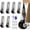 6 Pcs, variant on Vertical Track Roller Wheel, Upgraded Rubber Door Support Wheel Roller, 110LBS Heavy Duty Sliding Door Bottom Guide for Furniture Sliding Closet Hardware