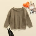 thumbnail image 3 of Bébé Filles Garçons Pull Col Rond en Vrac Automne Hiver Pull Chaud Tops Manches Longues Chemisier Pull, 3 of 6