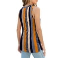 thumbnail image 4 of Qaspx Printed Tank Tops for Women Sleeveless Shirts Summer Side Split Blouses Casual Ladies Tops, 4 of 4