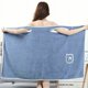 thumbnail image 4 of 1pc Quick-Drying Coral Velvet Bath Towel with Bowknot Design for Adults - Soft and Absorbent Bath Skirt for Comfortable Bathing Experience, 4 of 5