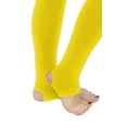 thumbnail image 3 of Vivian's Fashions Long Leggings - Cotton/Stirrup, Misses Size (Yellow, 5X), 3 of 3