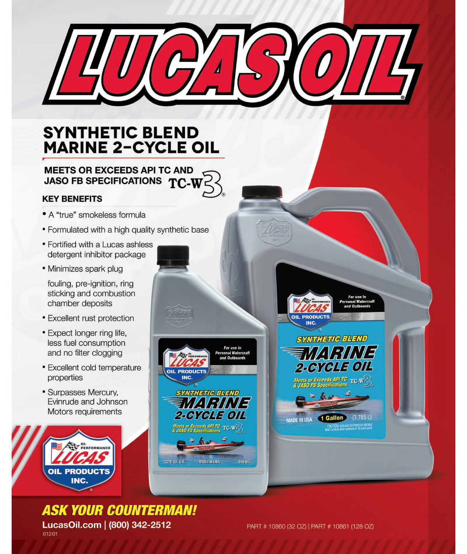 Lucas Oil Products Fishing Reel Oil 1oz Bottle 10690 - Cycle