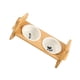 thumbnail image 5 of 2 Piezas Elevado Comedero para Gatos con Cuencos Cerámicos y Soporte Bambú Firme Platos Inclinados Protectores de Plato Alimentación Perros y, 5 of 9