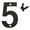 F, variant on PEIBang Metal House Numbers for Outside and Mailbox,Weather-proof Black Address Signs,Metal Number Sign for Home Door