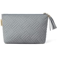 thumbnail image 1 of Bolsa de cosméticos HUOGUO, pequeña bolsa de maquillaje para viajes, gris, 1 unidad, 1 of 1