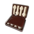 thumbnail image 1 of ZheElen Watch Case Lightweight Portable Leather Zipper Simple Storage Box Smooth Large Capacity Holder Accessory Table Wristwatch 8 Bit Brown, 1 of 6
