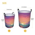 thumbnail image 3 of ZICANCN Tropical Island Laundry Basket Organizer, Dirty Clothes Hamper for Bathroom Bedroom Laundry Room, Small Size, 3 of 7