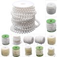 thumbnail image 2 of Coofit 32.8ft Pearl Chain Artificial Multifunctional DIY Pearl Trim Pearl Bead Chain, 2 of 3