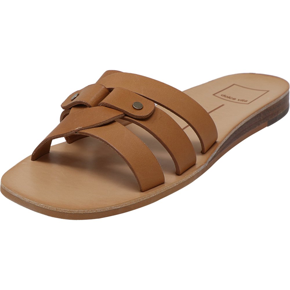 Dolce Vita Women's Cait Leather Tan Sandal - 7M - Walmart.com - Walmart.com