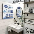 thumbnail image 2 of Farmhouse Bathroom Wall Art Decor Rustic Flower and Butterfly Bathroom Pictures Canvas Print Framed Artwork Country Bathroom Decor Wall Art Soak Relax Unwind Wall Art for Bathroom 12"x16", 2 of 6