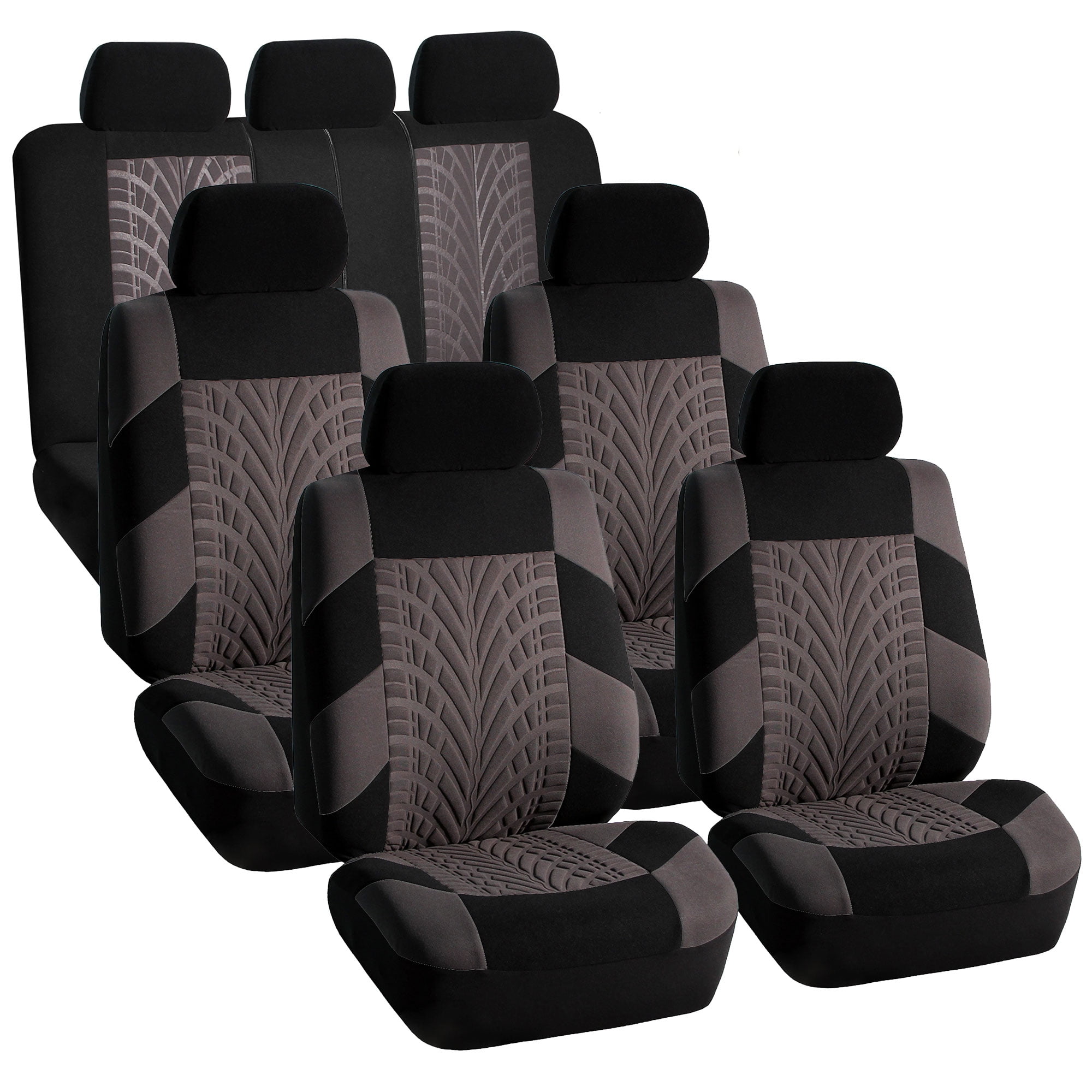 3-Row 7 Seaters Auto Car Seat Covers Vehicle Sedan SUV Van Interior Accessories 