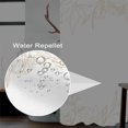 thumbnail image 3 of White Shower Curtain for Stall Bathroom Gold Black Eucalyptus Leaves Neutral Farmhouse Room Partition Home Decor Botanical Plants Waterproof Fabric RV Shower Curtains 36x72inches with Hooks, 3 of 6