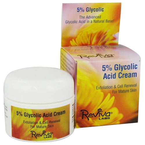 Reviva 5 Glycolic Acid Facial Cream For Mature Skin 1.5 Oz, 2 Pack