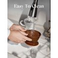 thumbnail image 4 of DOWAN Pour Over Coffee Dripper, Non Electric Pour Over Coffee Maker, Porcelain Slow Brewing Accessories for Home, Cafe, Restaurants, Easy Manual Brew Maker, Brown, 4 of 7