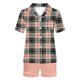 thumbnail image 5 of Conjunto de Verano para las Mujeres, Estampado Cuello de Manga Corta Y Pantalones Cortos, Moda Casual de Dos Piezas, 5 of 8