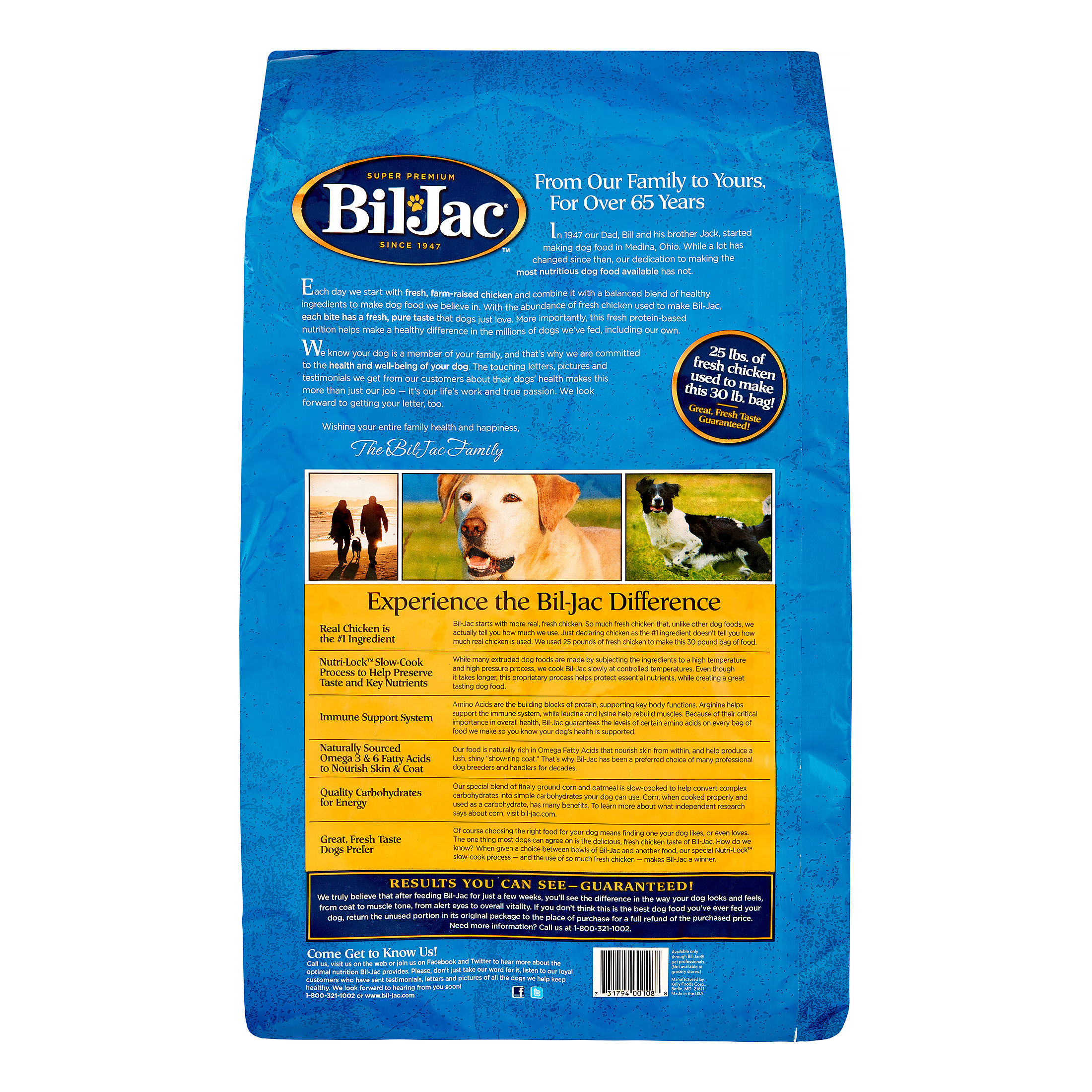Bil-Jac Adult Select Chicken Formula Dry Dog Food, 30 Lb - image 2 of 4