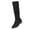 Black, variant on XIMIN Women's Over The Knee High Boots Tall Boots Wide Calf Wide Width Western Low Heel Booties Slouch Knee High Chunky Boots Block Chunky Heel Slip On Knee High Boots