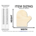 thumbnail image 2 of Unfinished Wood Left Oven Mit Shape 42" / 1/2", 2 of 3