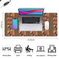 thumbnail image 5 of Long Mouse Pads for Desk,Boho Colorful Geometric Ethnic Pattern Desk Mats on Top Of Desks, Desk Mouse Pad Extra Large with 3mm Non-Slip Base and Stitched Edge for Gaming,Office,Work,Home 35.4"x15.7", 5 of 6