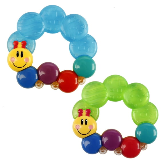 Baby Einstein Teether-pillar Rattle and Chill Teething Toy, Ages 3 months  