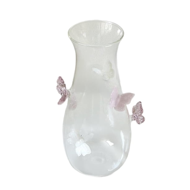 Soporte de ramo de mariposa 3D elegante decoración creativa para el hogar Artesanías de ornamentos botella de plantería de flores para recepción de Rosa y