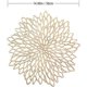 thumbnail image 2 of Set of 4 Hollow Round Placemats, Silver Round Placemats, Table Decoration (Gold), 2 of 5